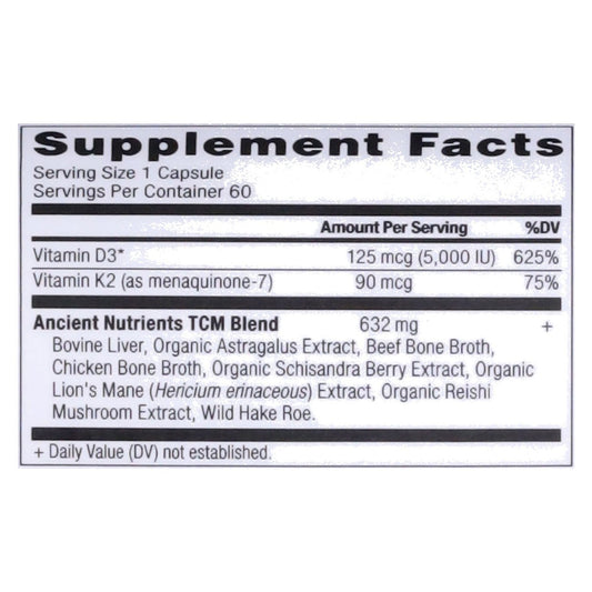 Ancient Nutrition Vitamin D Capsules