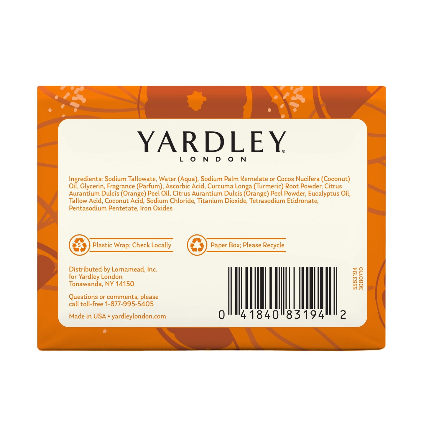 Yardley London Vitamin C Nourishing Bath Bar