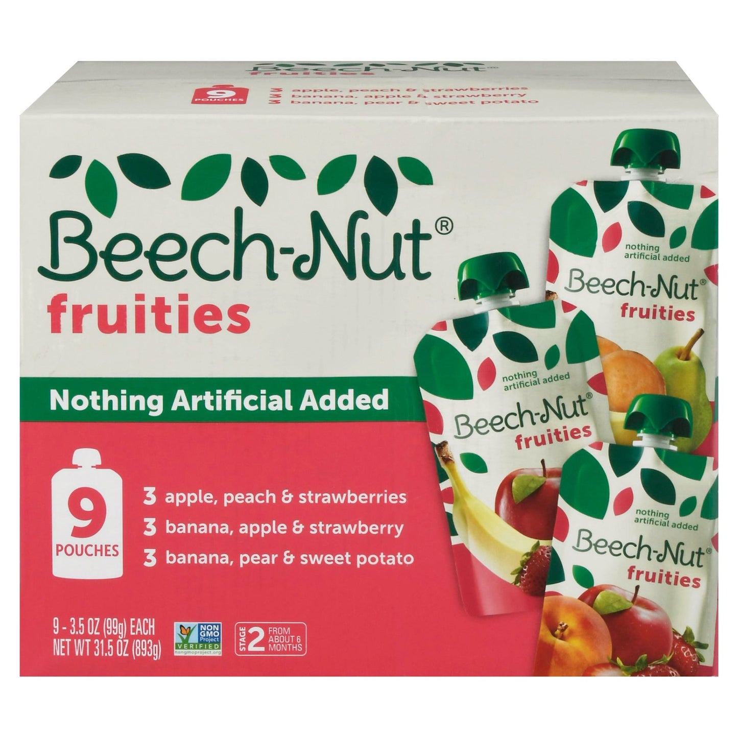 Beech-Nut Fruities Pouches - Variety Pack