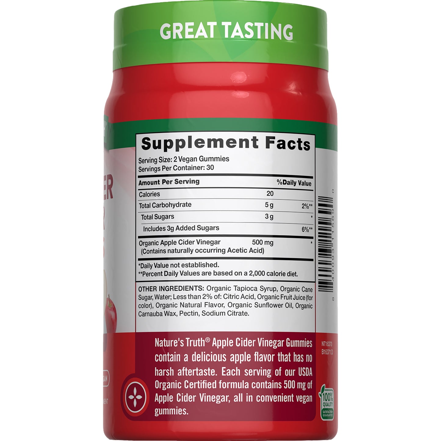 Nature's Truth Organic Apple Cider Vinegar Gummies