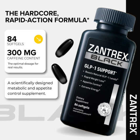 Zantrex Black Natural GLP-1 Support Supplement Softgels