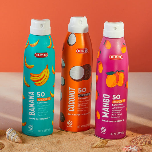 H-E-B Oxybenzone Free Coconut Sunscreen Spray – SPF 50