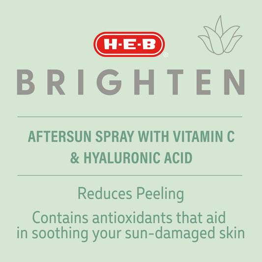 H-E-B Brighten Aftersun Spray with Vitamin C & Hyaluronic Acid