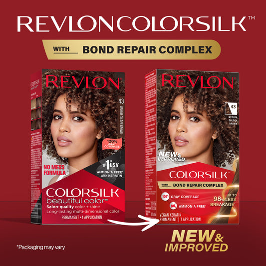 Revlon ColorSilk Hair Color - 43 Medium Golden Brown