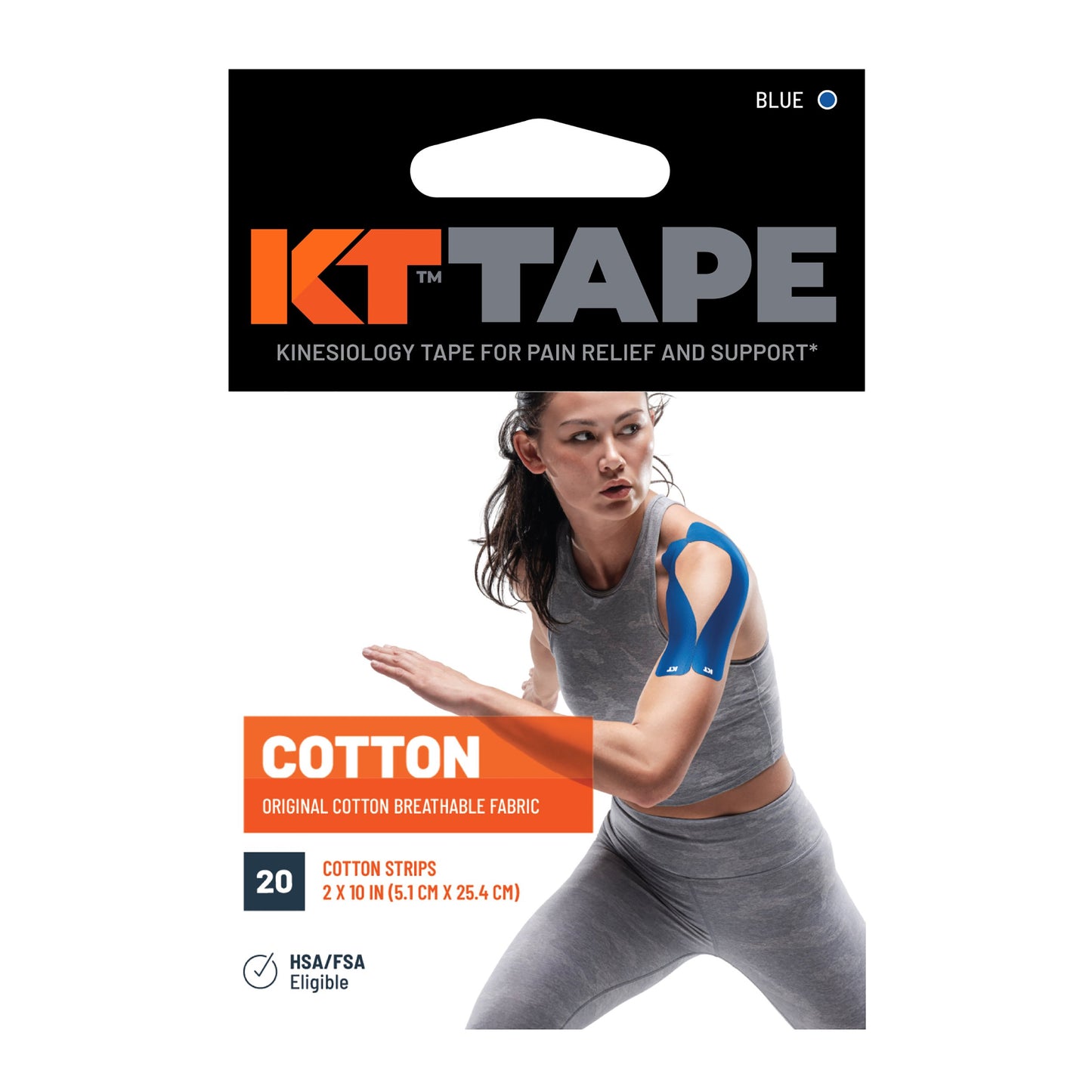 KT Tape Elastic Athletic Tape Strips - Blue