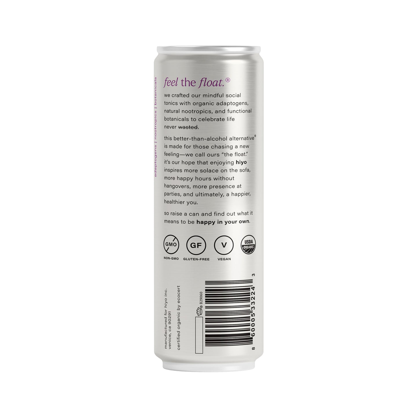 hiyo Organic Non-Alcoholic Social Tonic - Blackberry Lemon