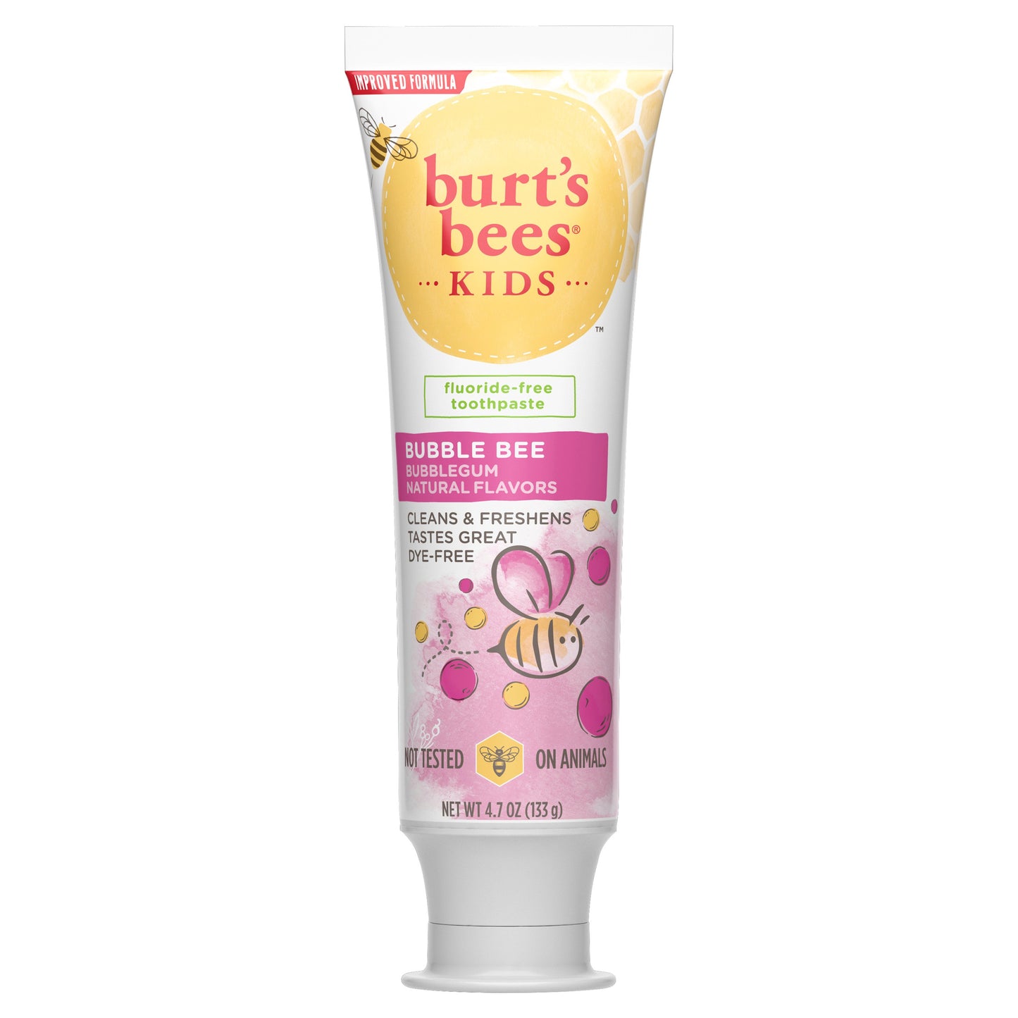 Burt's Bees Kids Fluoride-Free Toothpaste - Bubble Bee Bubblegum