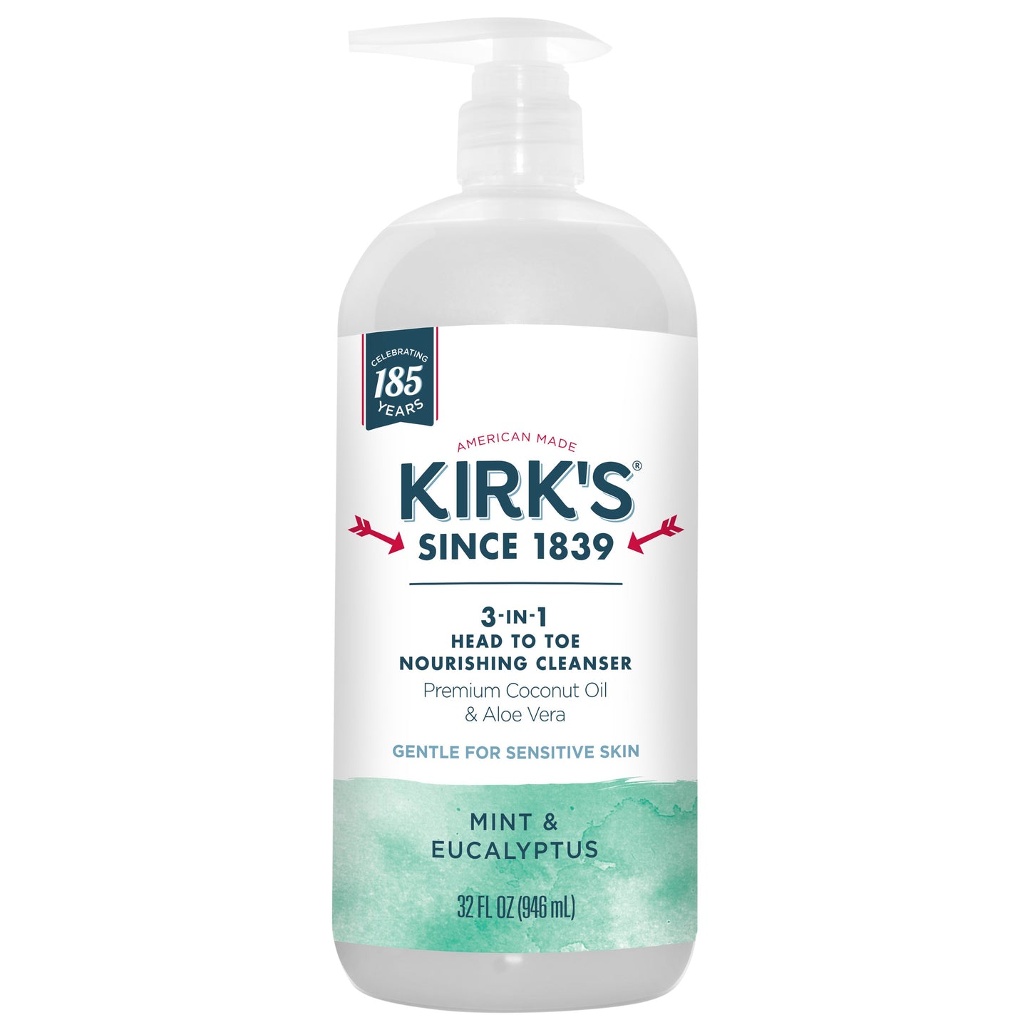 Kirk's 3-in-1 Nourishing Cleanser - Mint & Eucalyptus