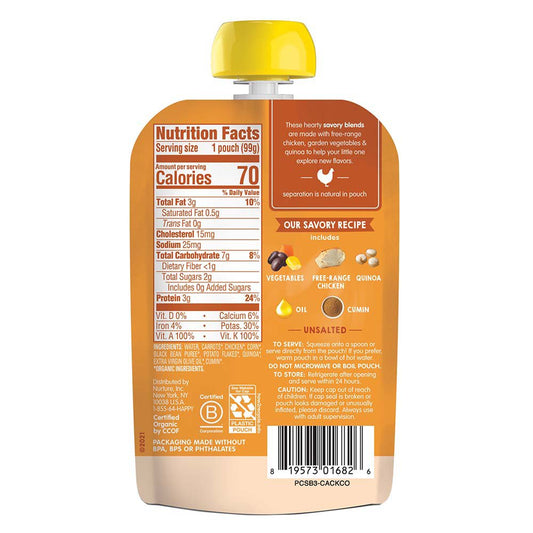 Happy Baby Organics Stage 3 Pouch - Chicken Vegetable & Quinoa Fiesta