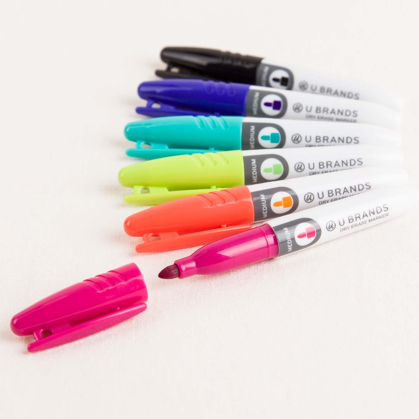 U Brands Mini Medium Point Dry Erase Markers - Assorted Ink