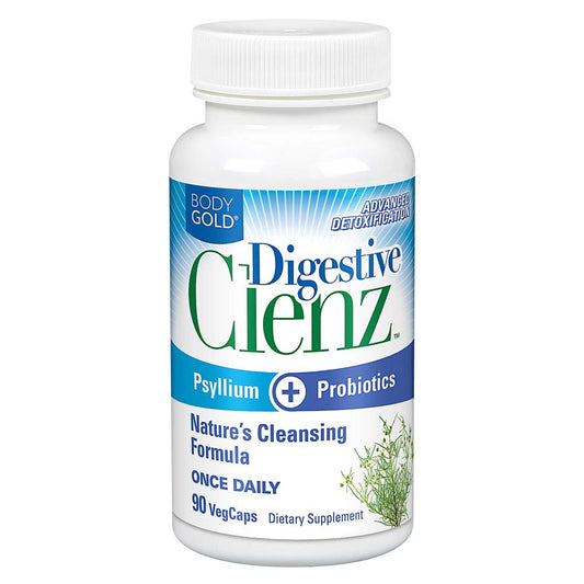 Body Gold Digestive Clenz Psyllium & Probiotics VegCaps