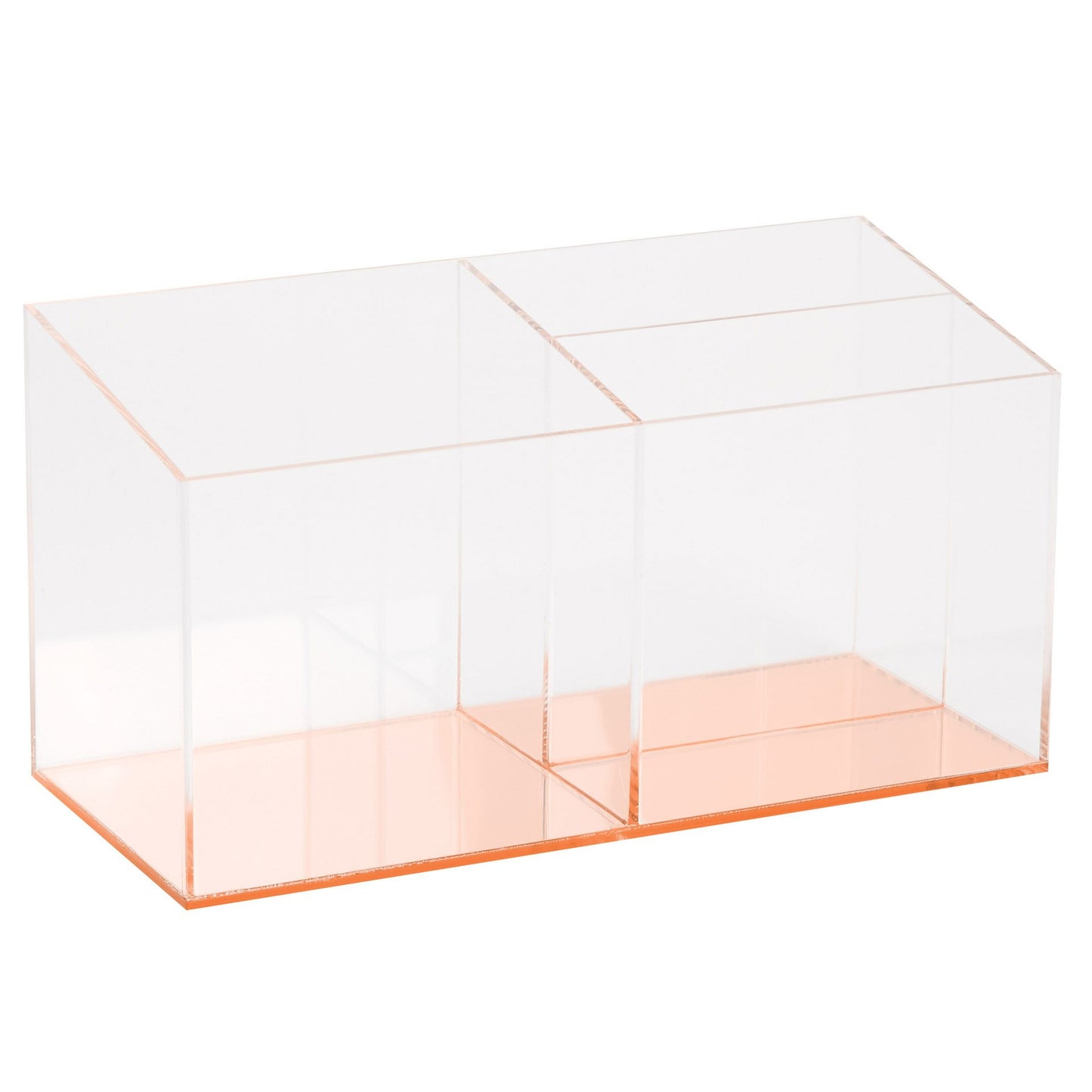 C.R. Gibson Divided Acrylic Desktop Organizer - Rose Gold