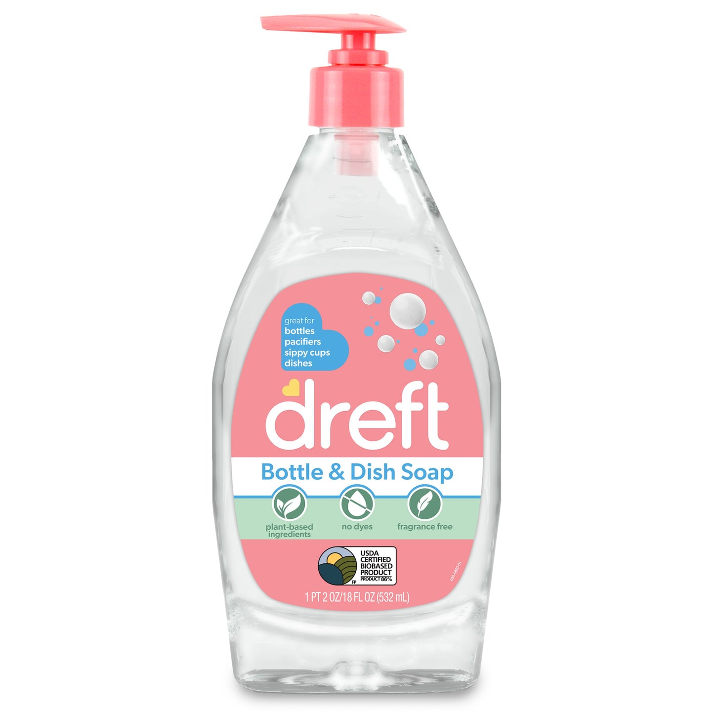 Dreft Bottle & Dish Soap - Fragrance Free