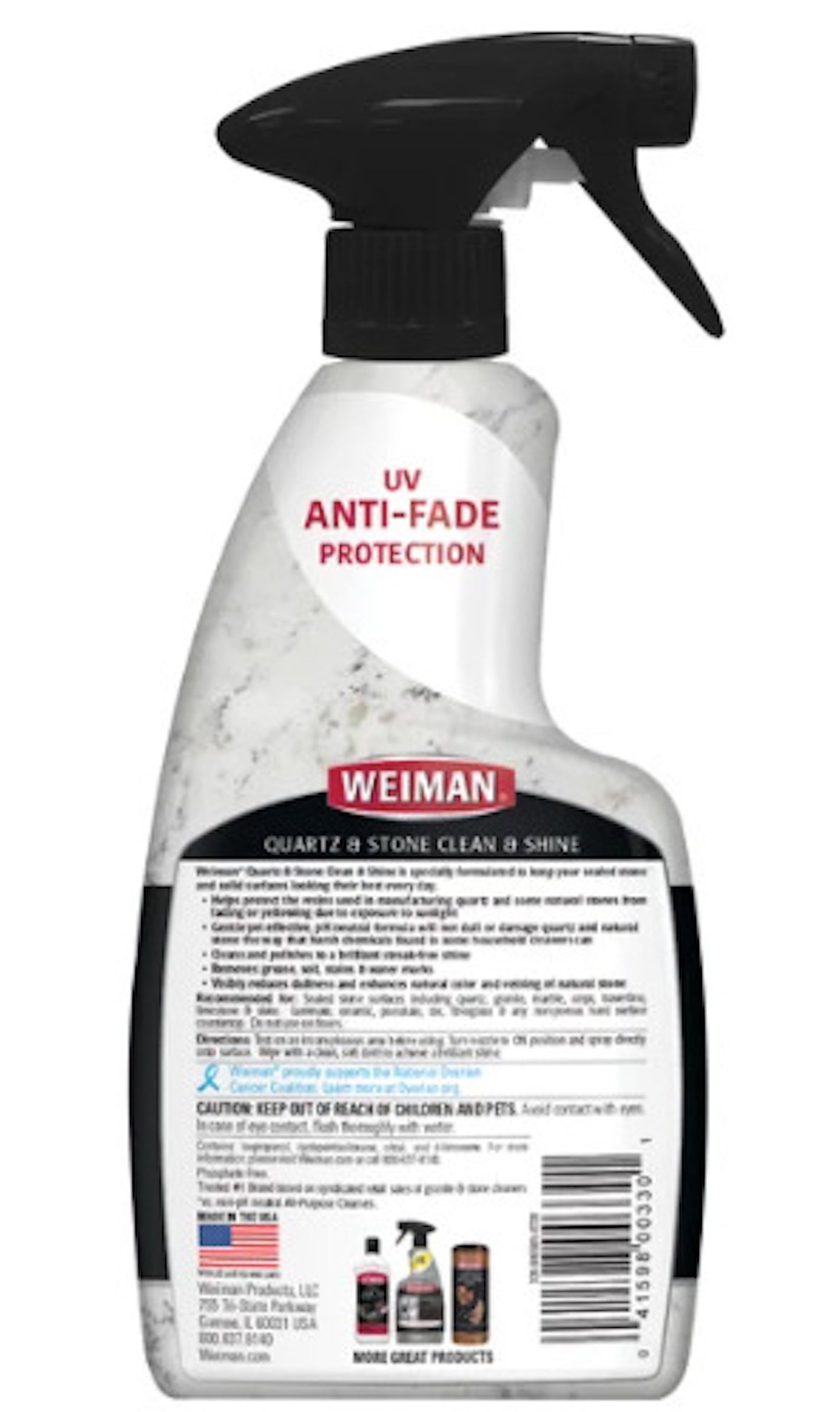 Weiman Citrus Scent Quartz & Stone Clean & Shine Spray