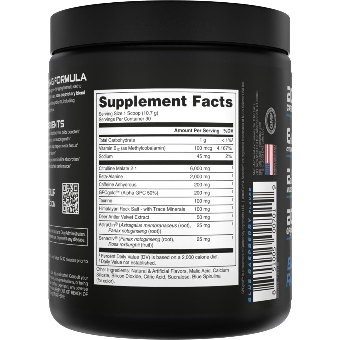 Bucked Up Pre-Workout - Blue Raz