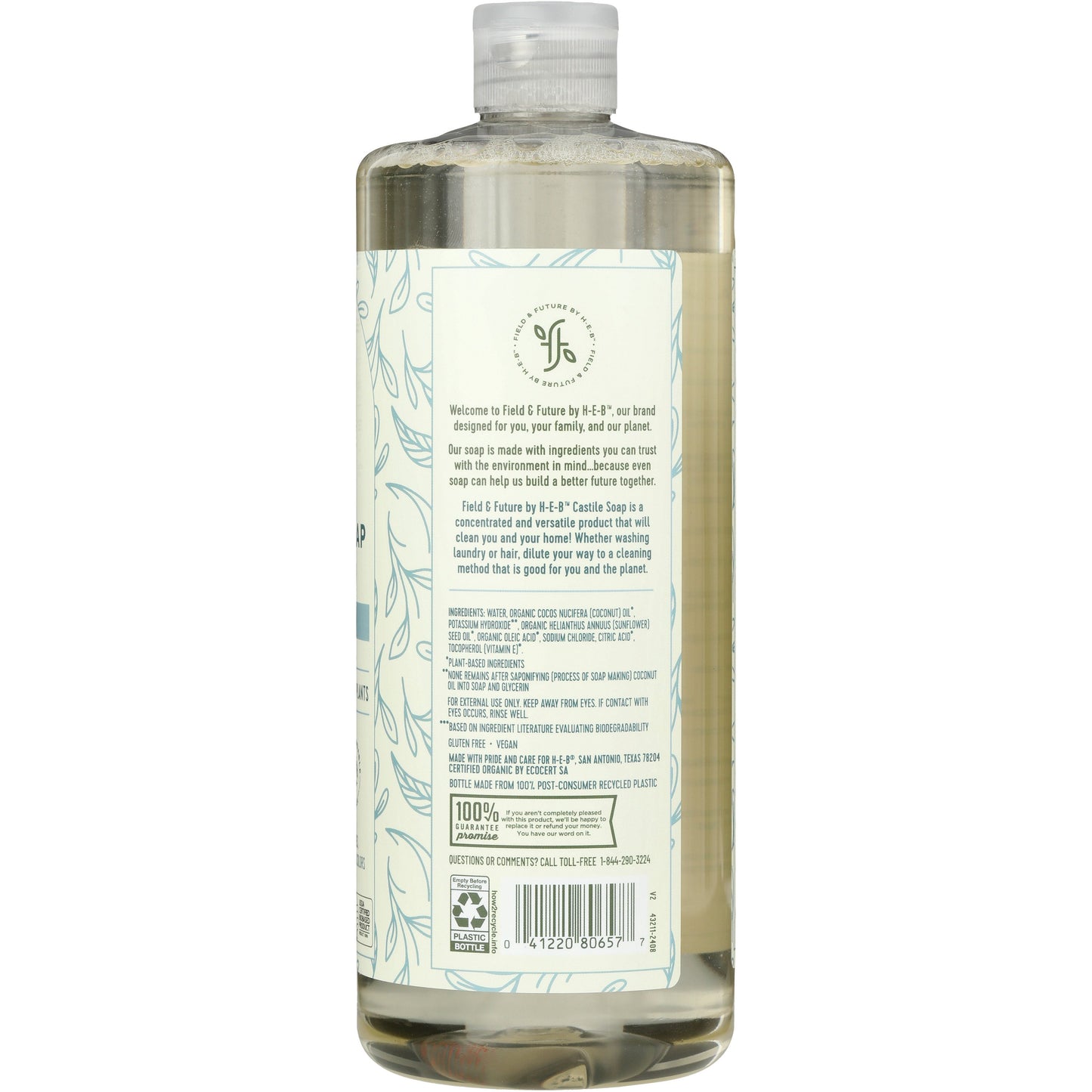 Field & Future by H-E-B Liquid Castile Soap - Unscented