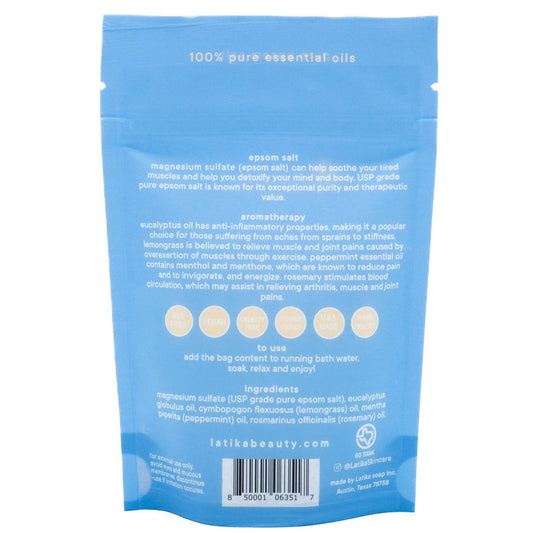 Latika Body Essentials Muscle Salt Bath Soak with Pure Essential Oils