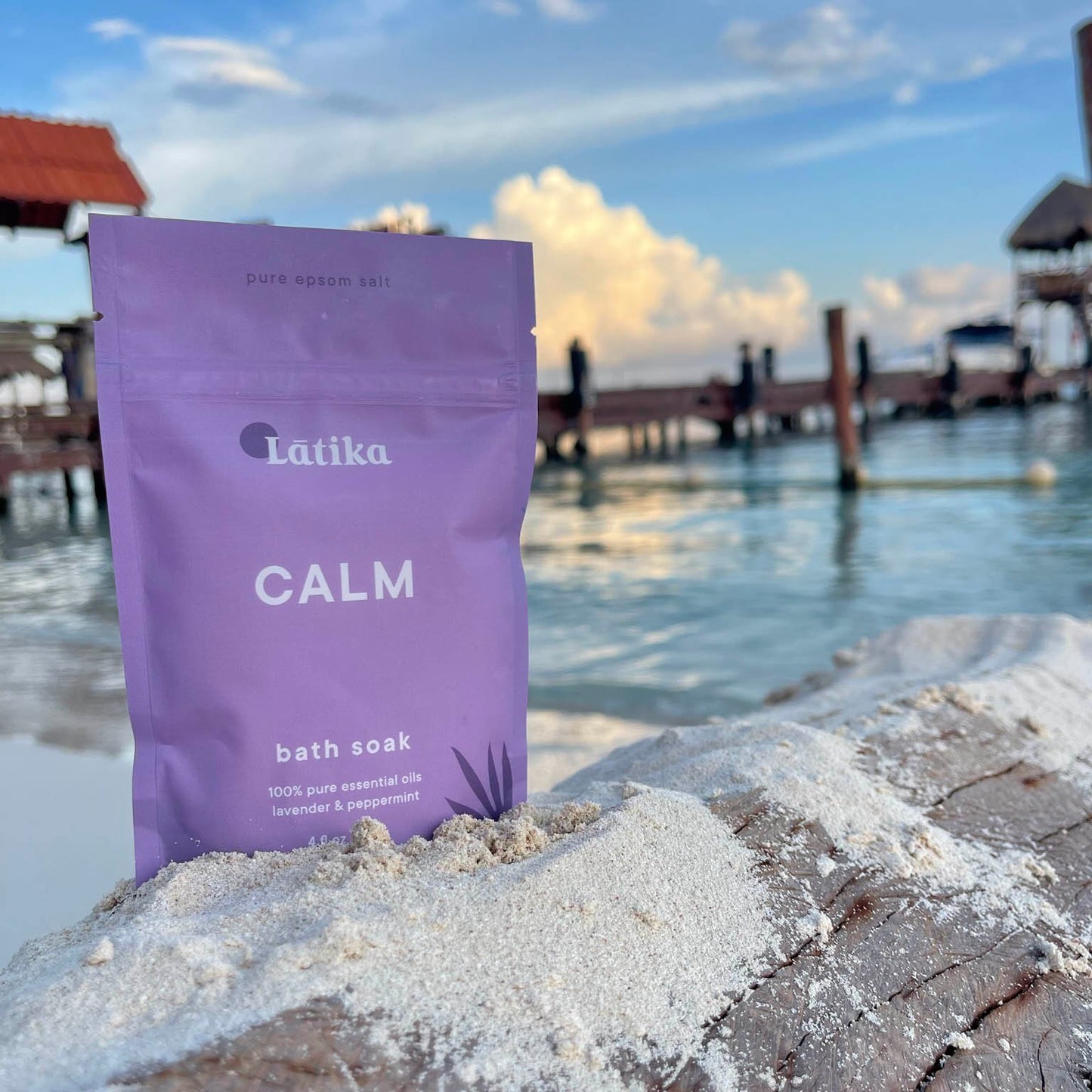 Latika Body Essentials Calm Salt Bath Soak Made With Pure Essential Oils