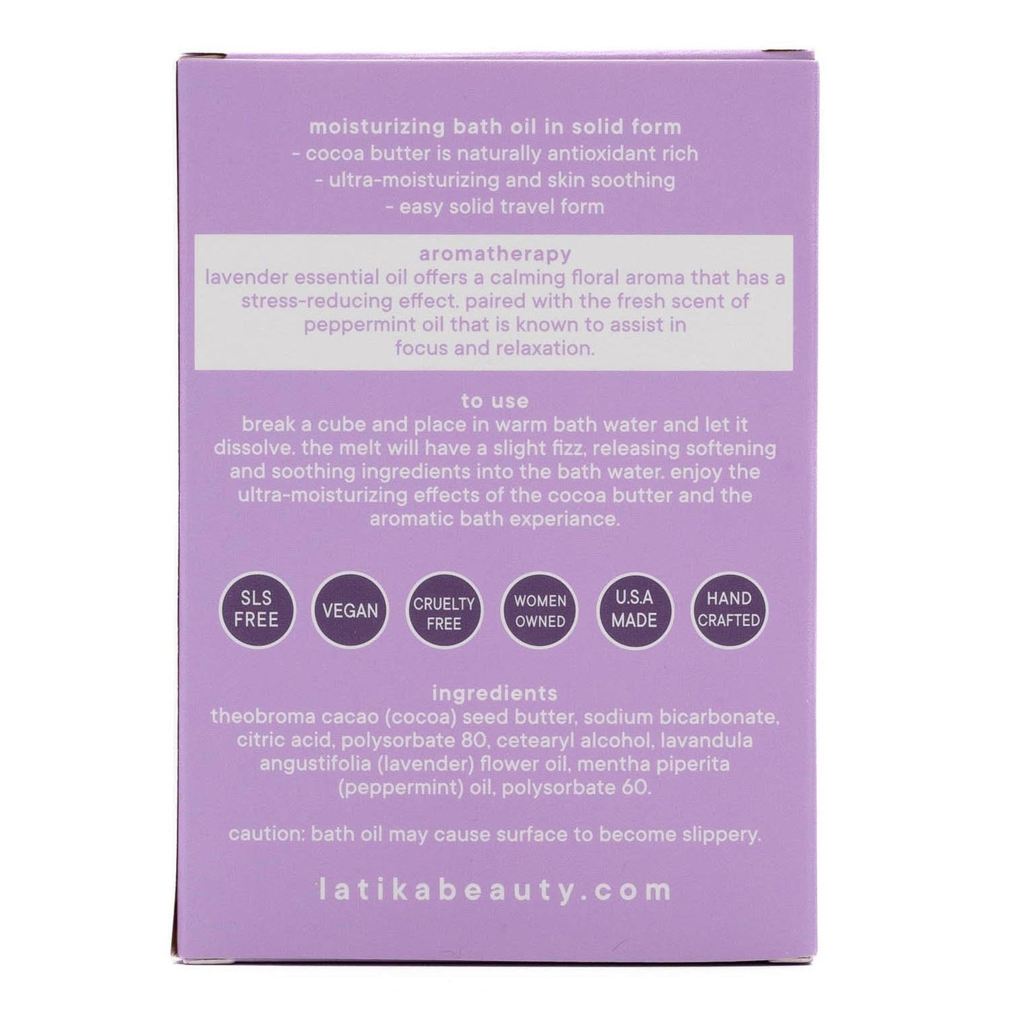 Latika Body Essentials Calm Buttery Bath Melt with Essential Oils