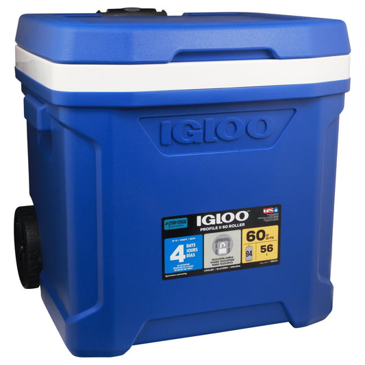 Igloo Profile II Hard Side Roller Cooler - Blue