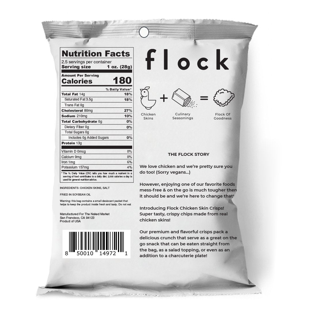 Flock Chicken Skin Crisps Original Flavor