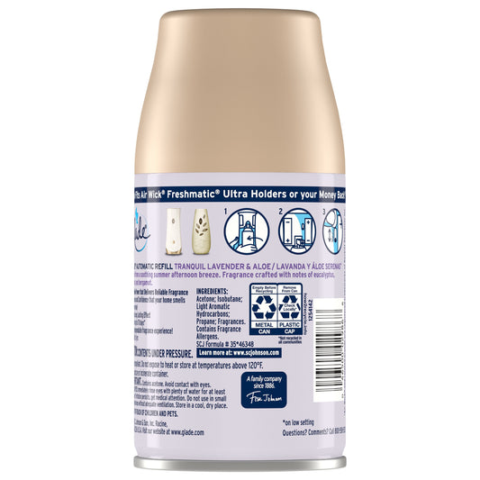 Glade Automatic Spray Refill Air Freshener - Tranquil Lavender & Aloe