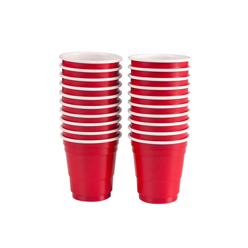 Houdini by Rabbit Disposable Mini Shot Glasses - Red, 20 Pk