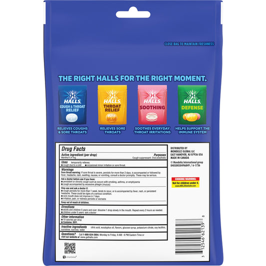 Halls Relief Mentho-Lyptus Cough Drops, Economy Pack