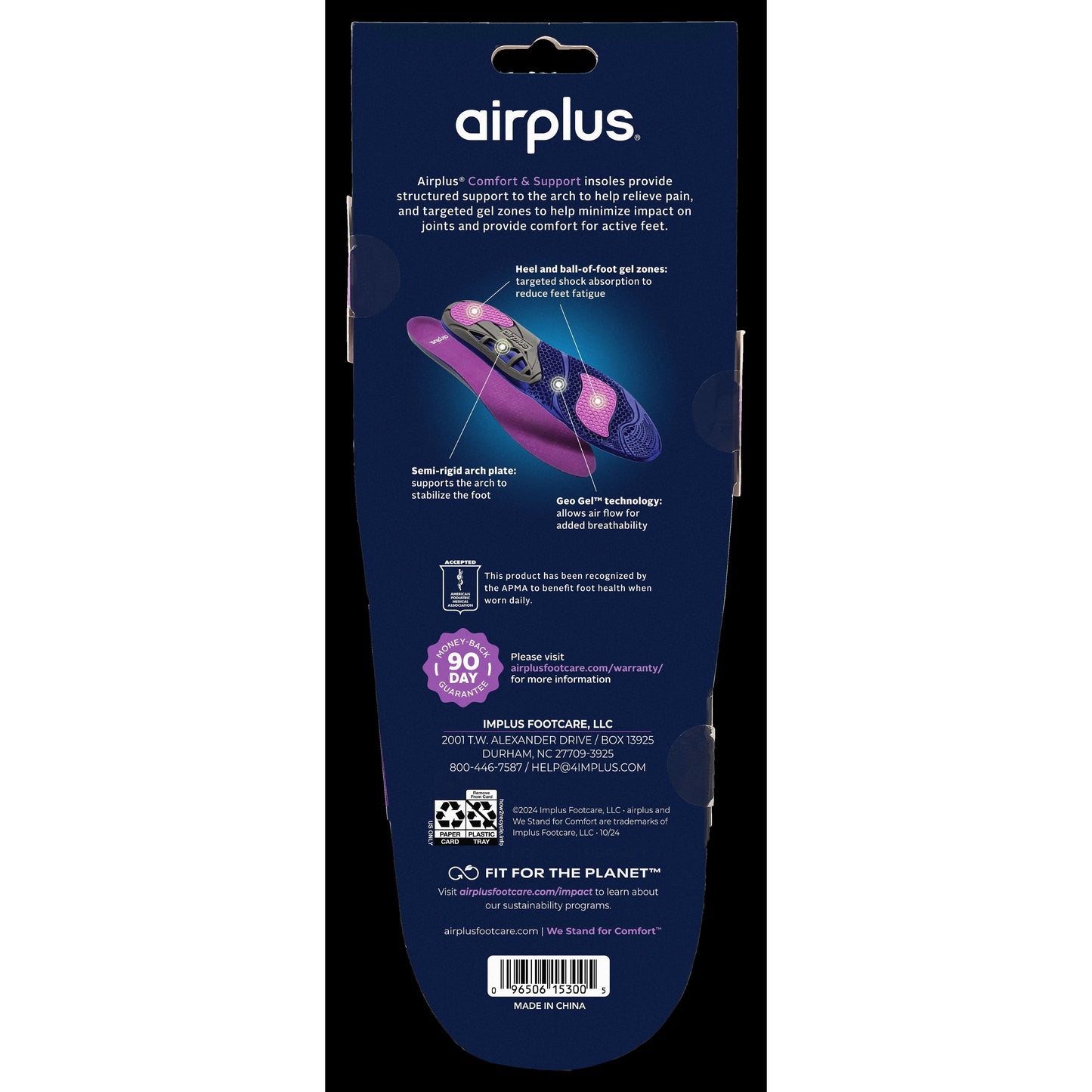 Airplus Amazing Active Gel Women 5-11 Insoles