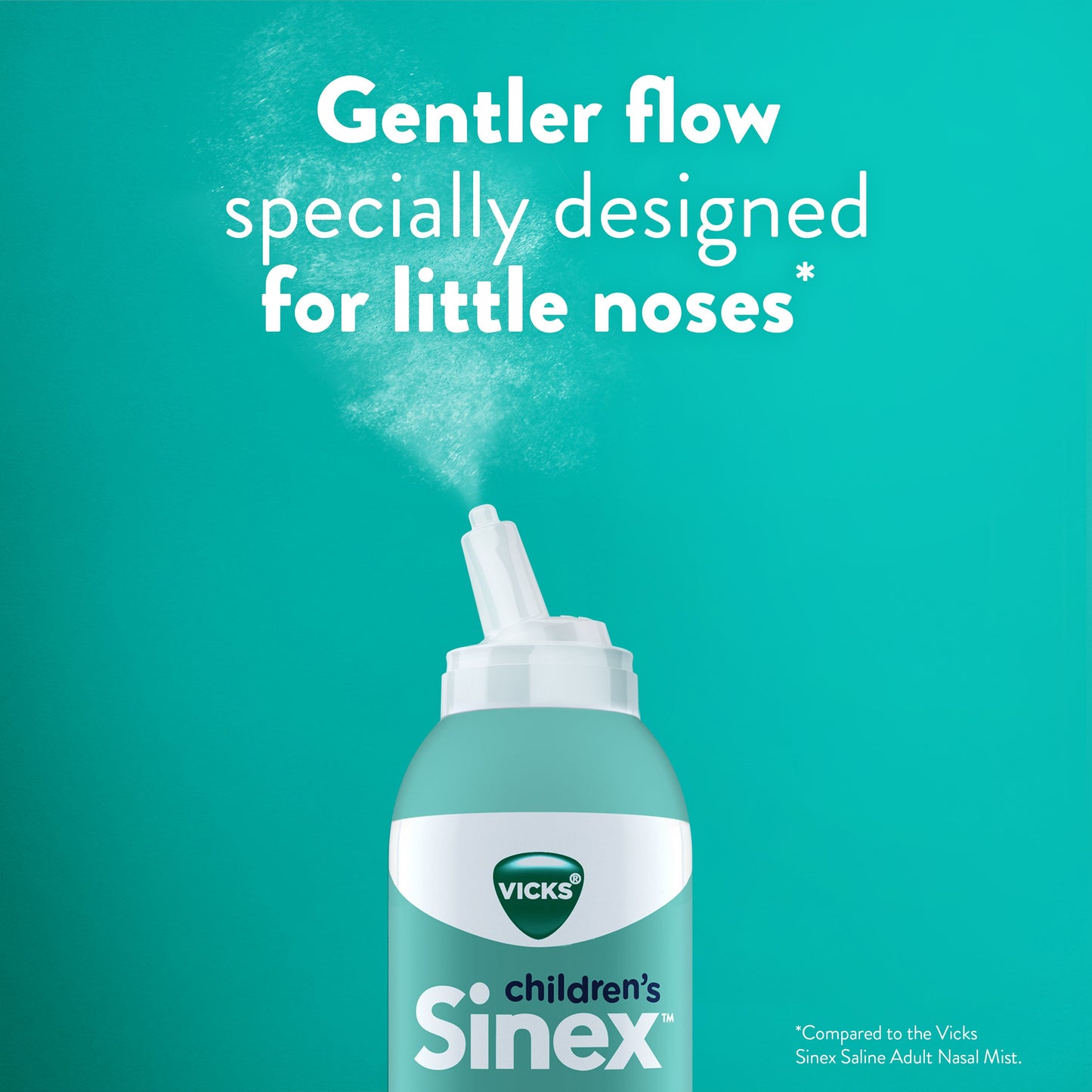 Vicks Sinex, Children's Saline Nasal Spray, Ultra Fine Mist with Hint of Aloe, Fast Everyday Stuffy Nose Relief