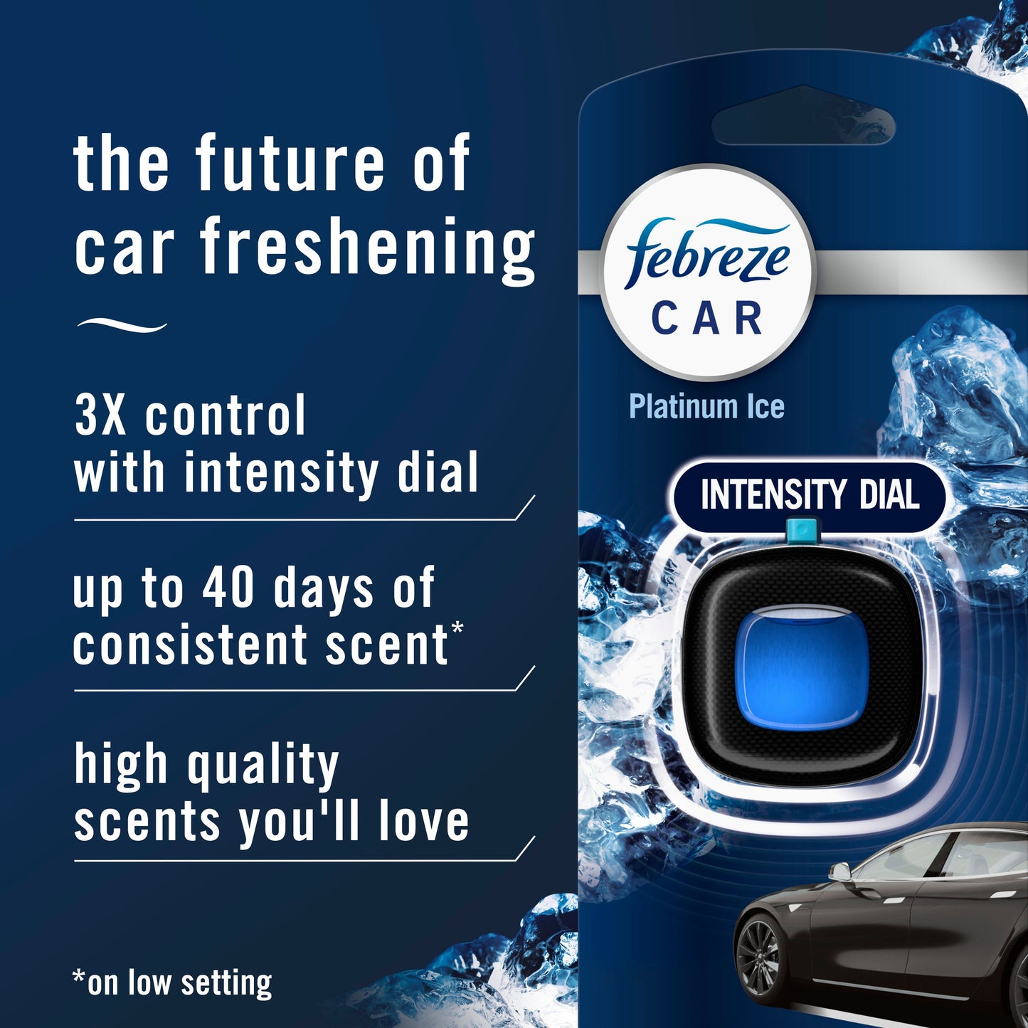 Febreze Car Platinum Ice Air Freshener Vent Clips