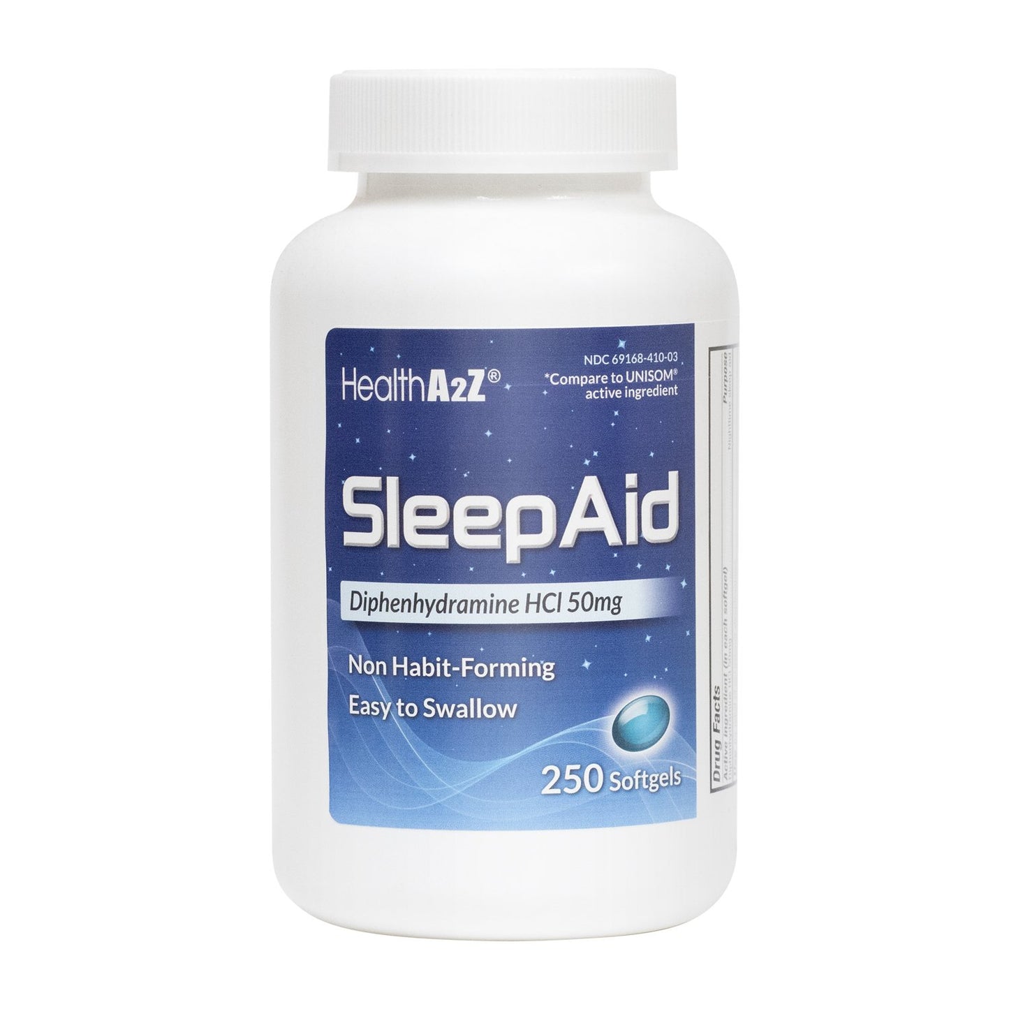 HealthA2Z Sleep Aid Diphenhydramine HCl 50 mg Softgels