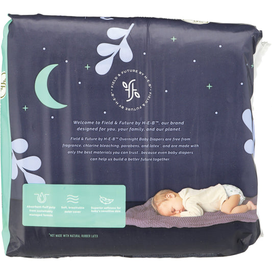 Field & Future by H-E-B Small Pack Baby Overnight Diapers - Size 3