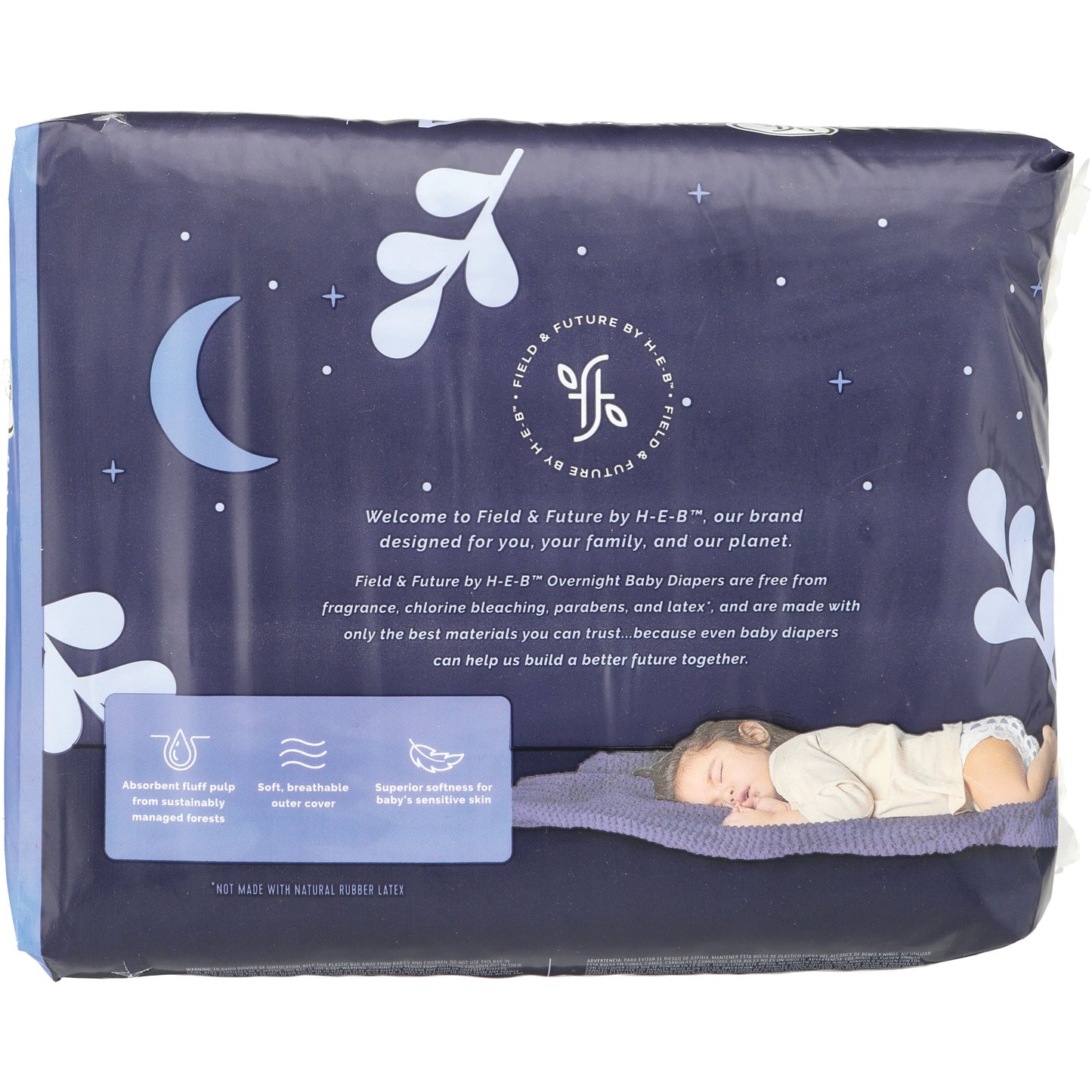 Field & Future by H-E-B Small Pack Baby Overnight Diapers - Size 4