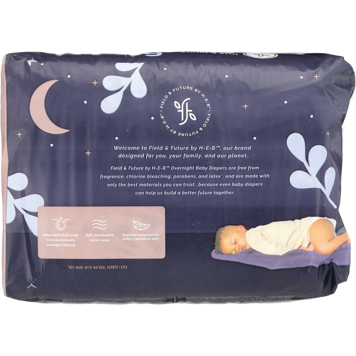 Field & Future by H-E-B Small Pack Baby Overnight Diapers - Size 6