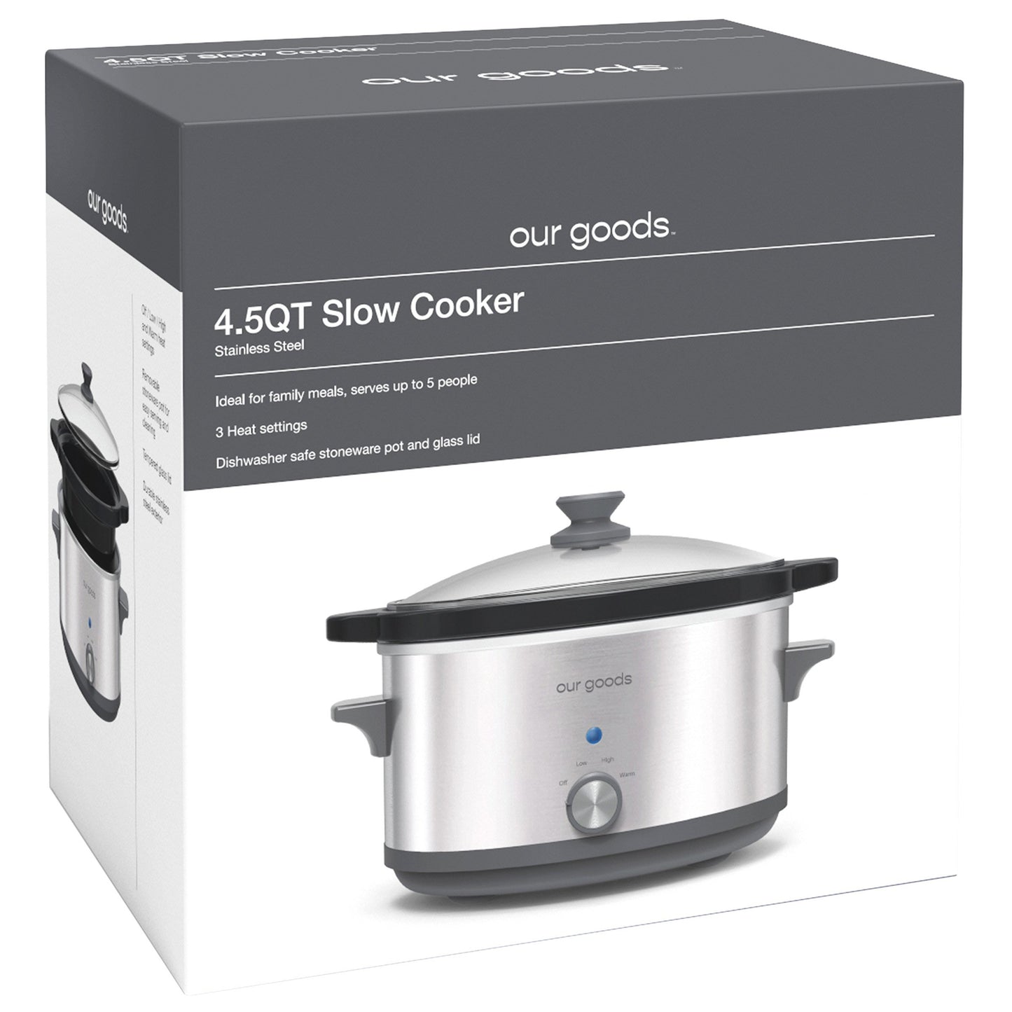 our goods Slow Cooker - Stainless Steel