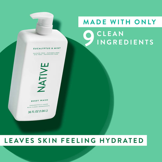 Native Body Wash - Eucalyptus & Mint