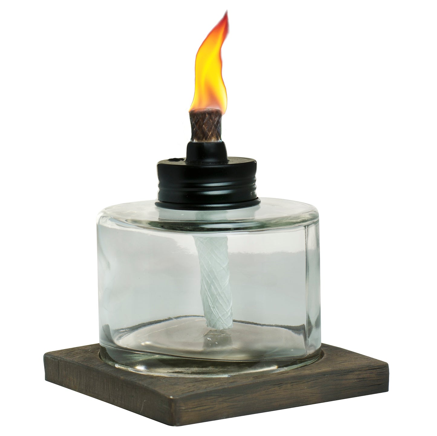 Tiki Mixed Material Glass Votive Tabletop Torch