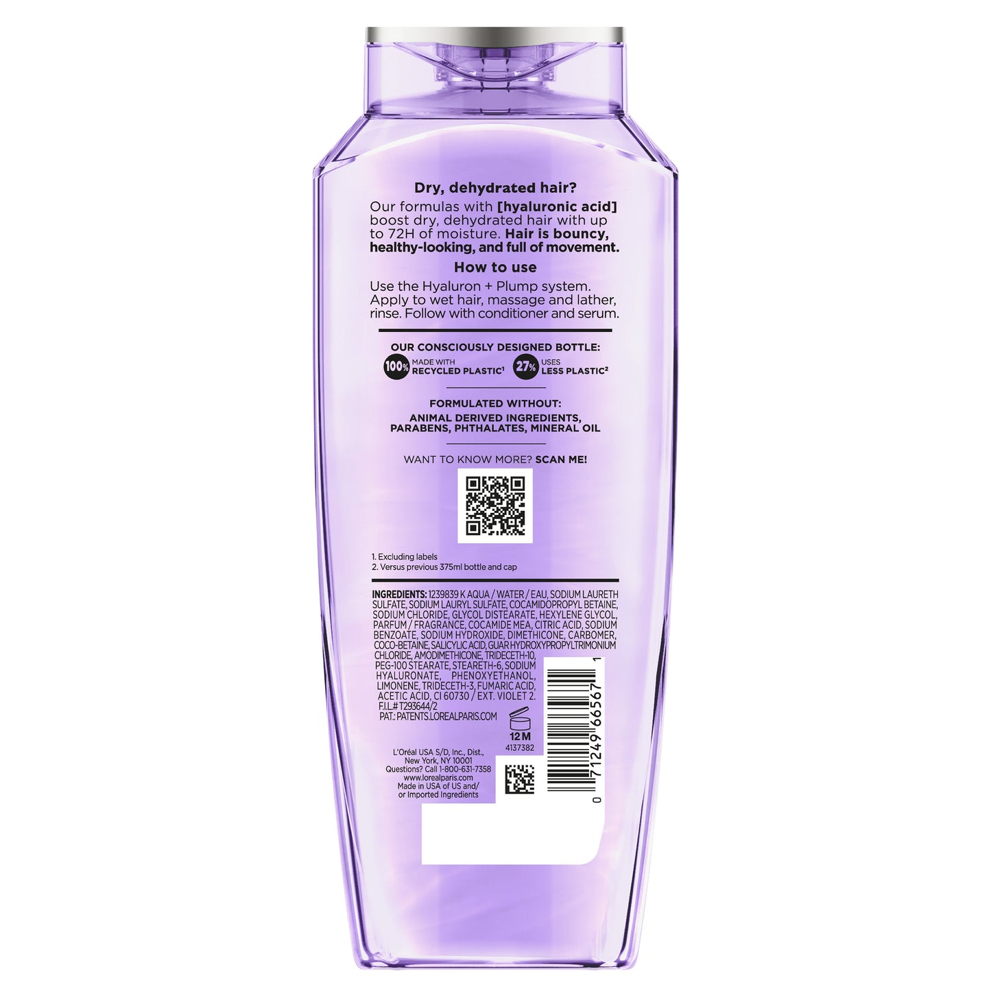 L'Oréal Paris Elvive Hyaluron Plump 72hr Hydrating Shampoo