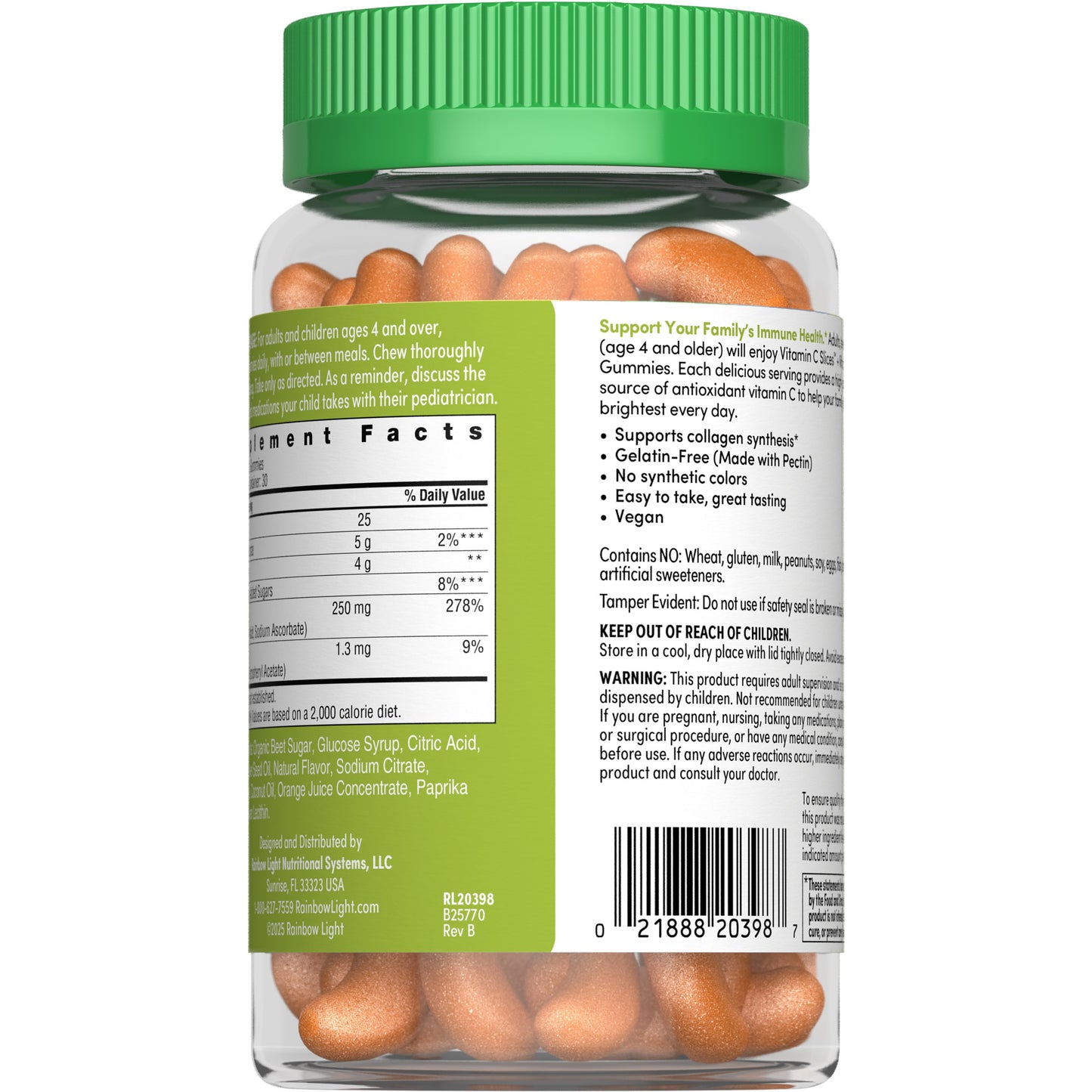 Rainbow Light High Potency Vitamin C Gummies - Citrus