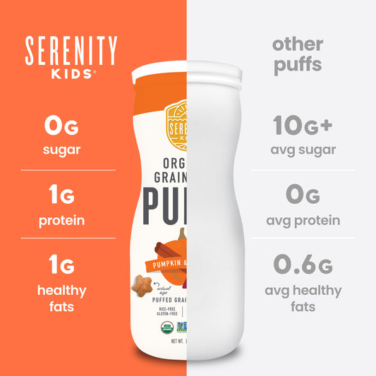 Serenity Kids Grain Free Puffs - Pumpkin & Cinnamon
