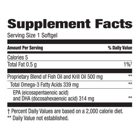 H-E-B Vitamins Omega-3 Fish & Krill Oil 500mg Softgels
