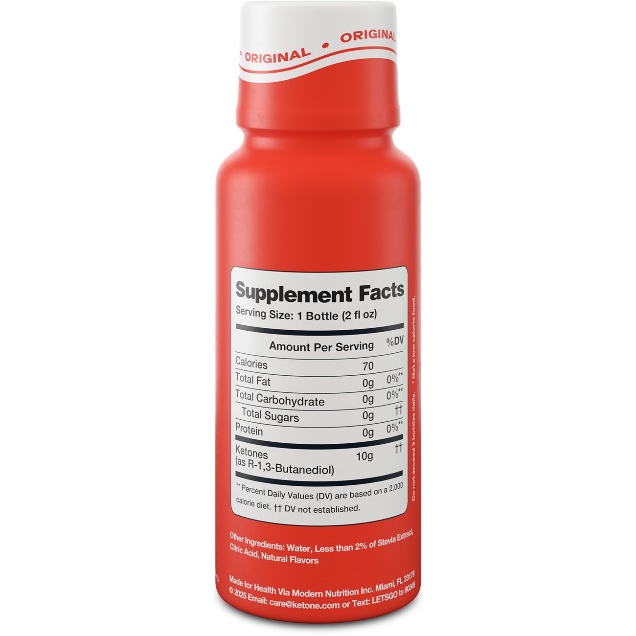 Ketone-IQ Zero Sugar Energy Shot - No Caffeine Original