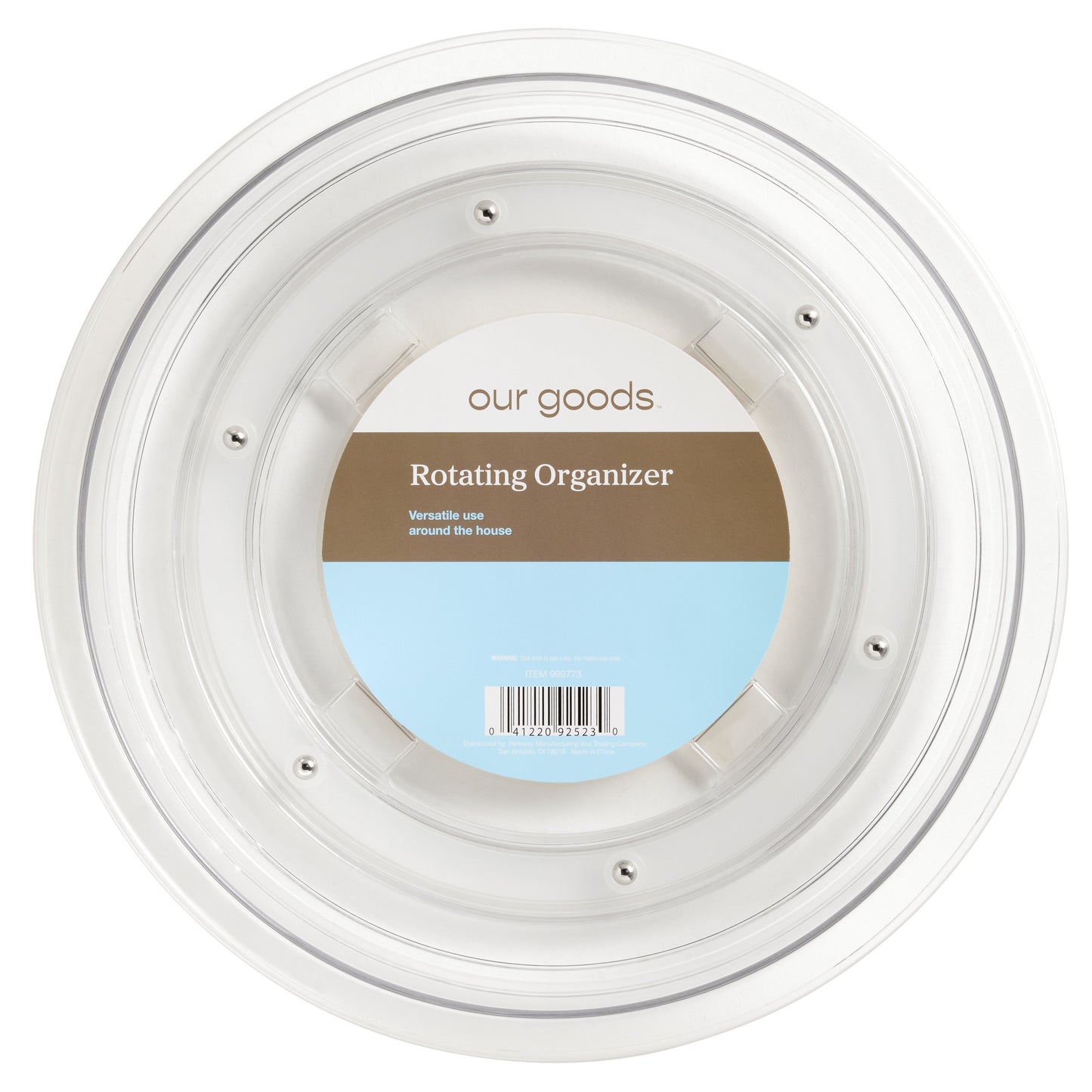 our goods Rotating Organizer - Clear