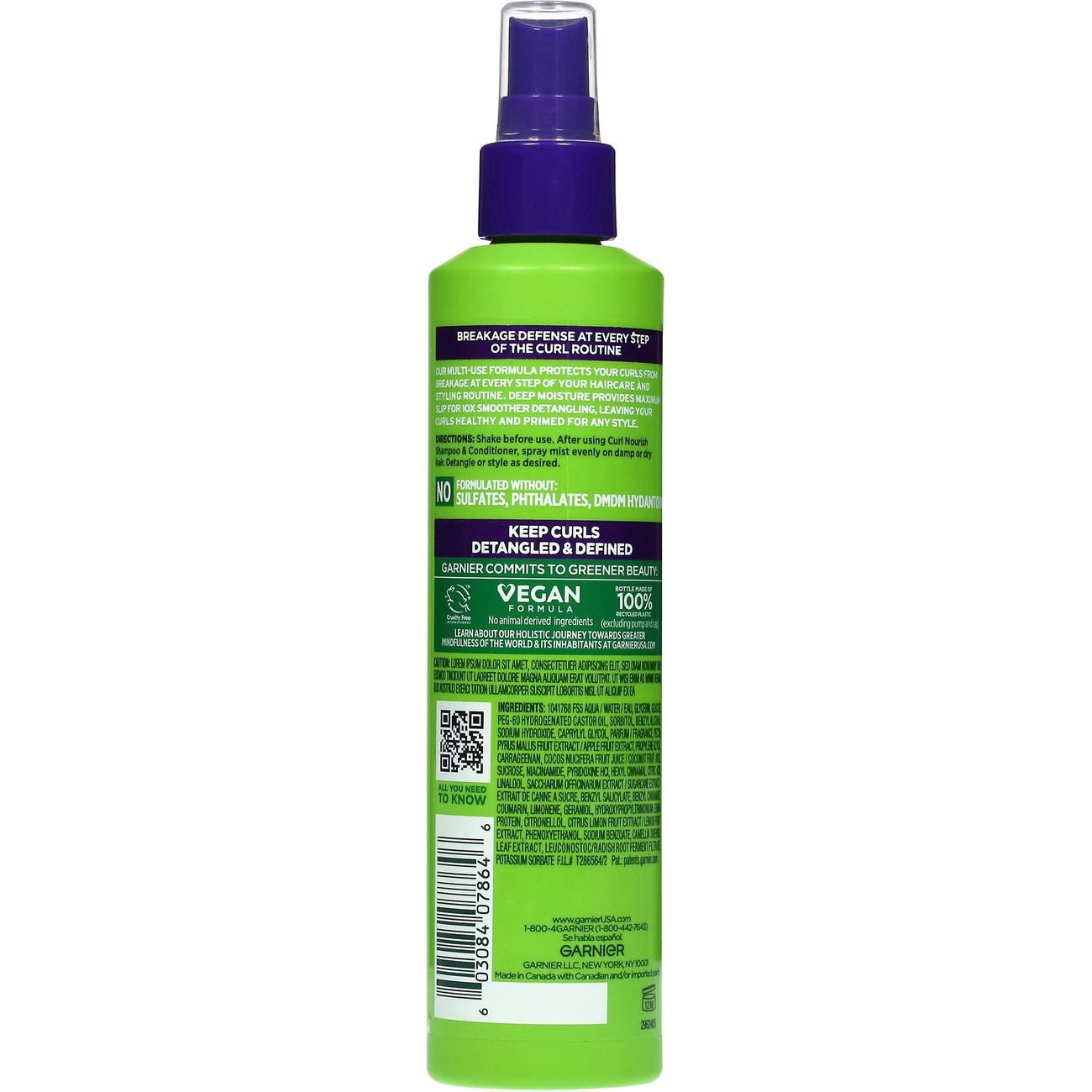 Garnier Fructis Curl Knot Melter Anti-Breakage Hair Milk Spray