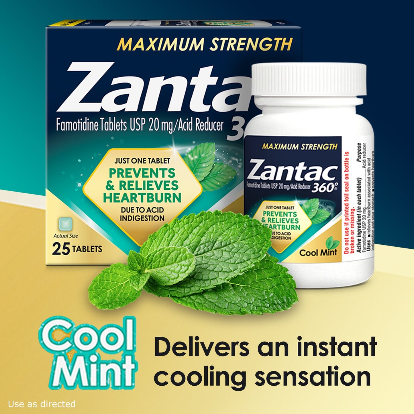 Zantac 360 Maximum Strength Tablets - Cool Mint