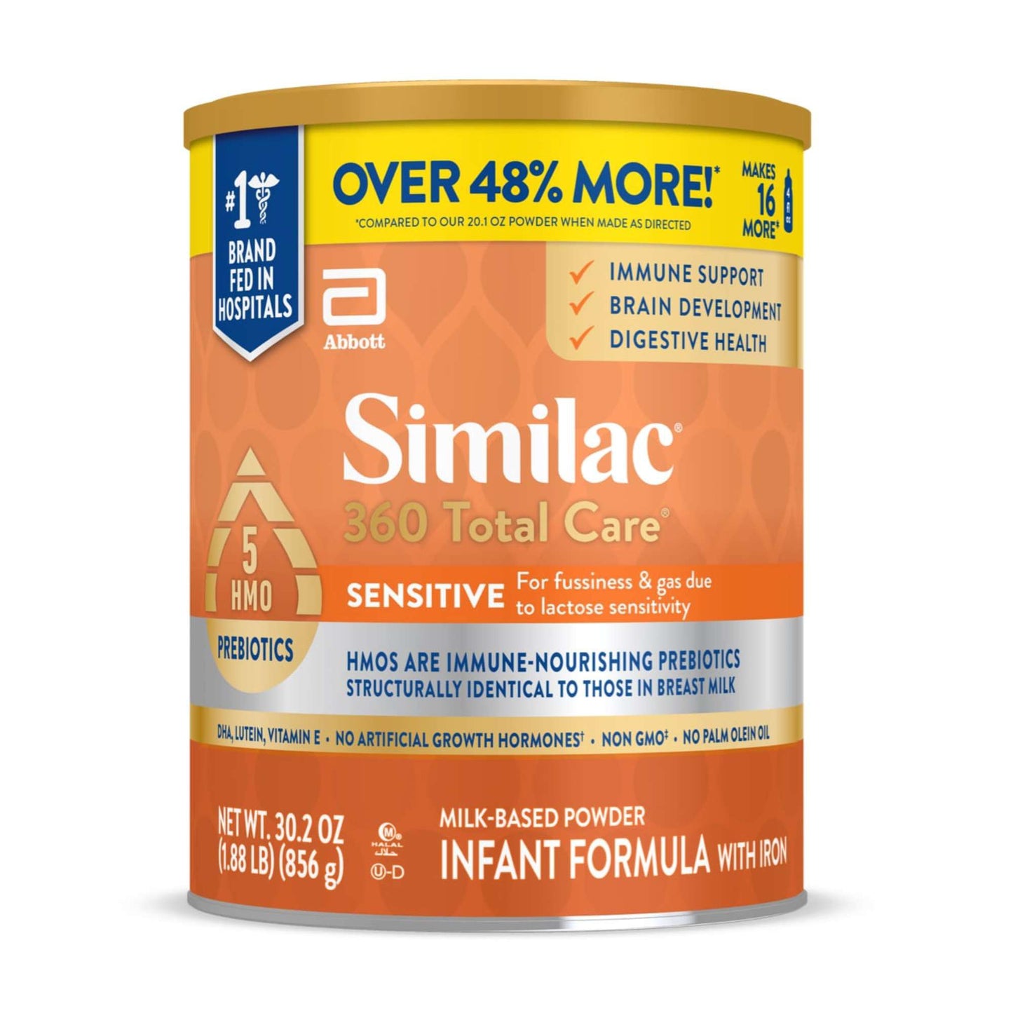 Similac 360 Total Care Sensitive Infant Formula Powder with 5 HMO Prebiotics