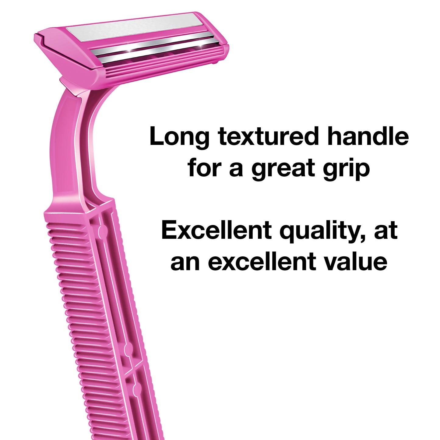 Hill Country Essentials Twin Blade Plus Disposable Razors - Pink