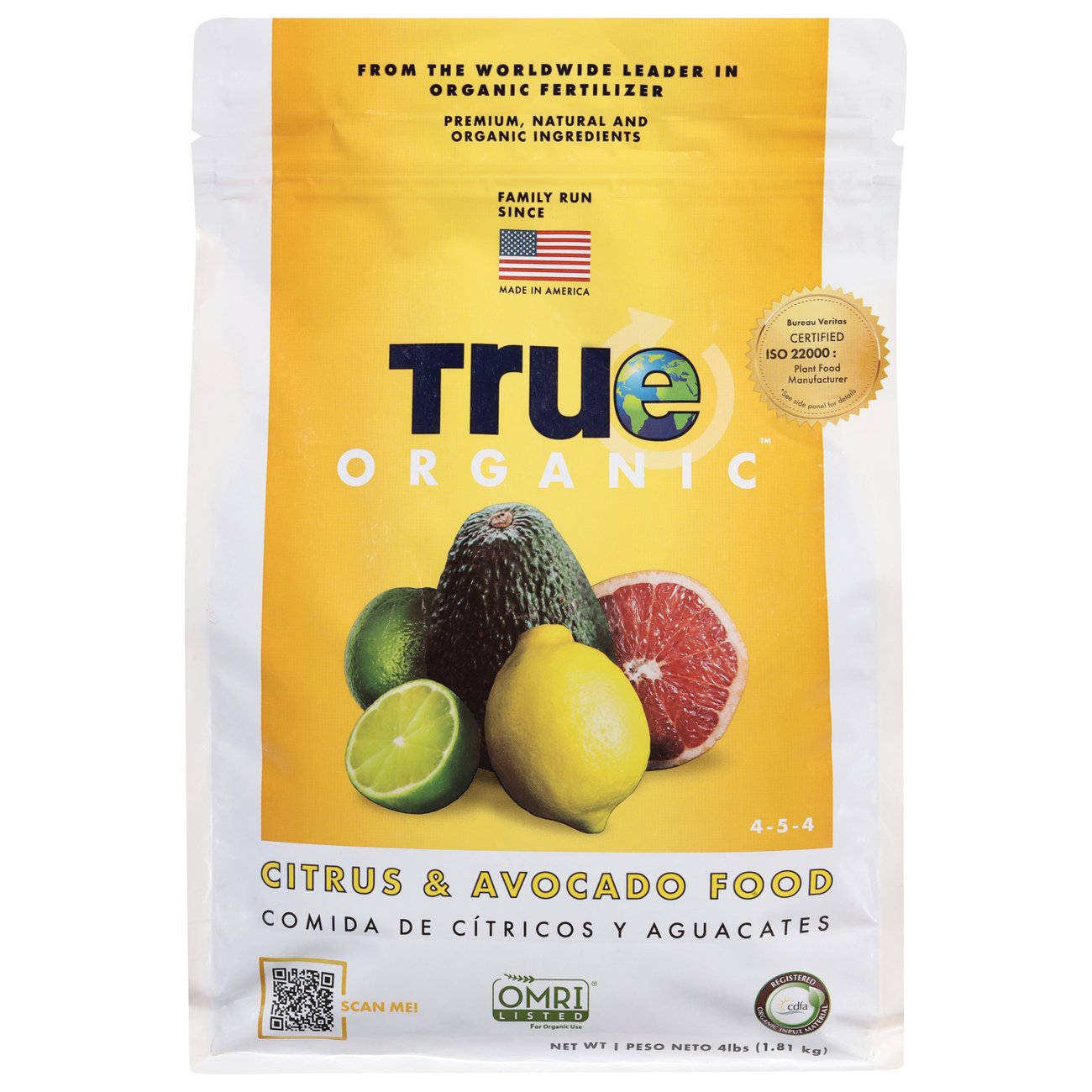 True Organic Citrus & Avocado Food