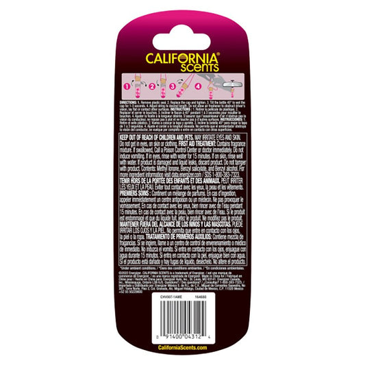 California Scents Hanging Vial Auto Air Freshener - Coronado Cherry